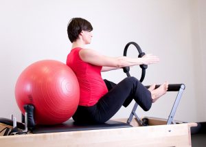 gravida fazendo pilates