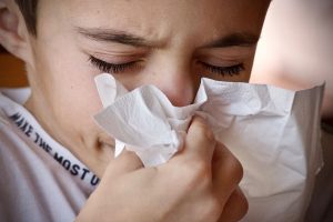 blowing nose