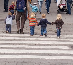 Children going to school