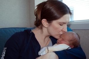 newborn baby and mother